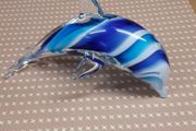 Dolphin glass ornament