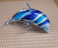 Dolphin glass ornament