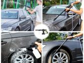 21V Cordless Portable High-Pressure Cleaning Gun Machine, 2.0Ahx2 Battery with Cleaning Brush,6m Hose,for Cleaning Cars,Garden