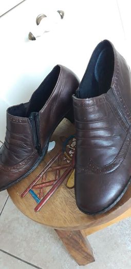 Rieker New Booties Soft Brown Leather 39
