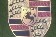 Large Porsche Crest Aluminium Sign