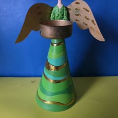 Angel candle holder