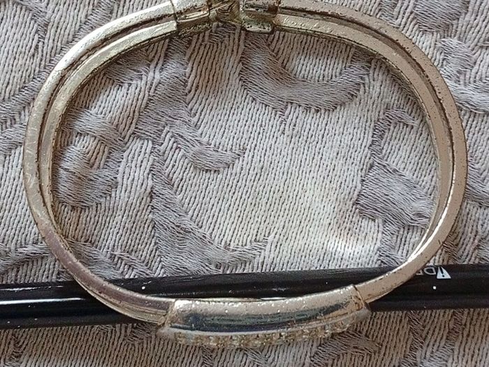 Bracelet & Brooch Silver Tone
