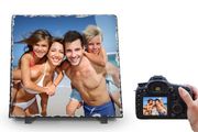Personalised square shape Photo Slate 15 x 15cm