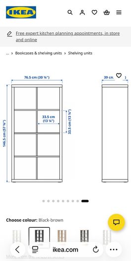 Ikea kallax storage unit x2