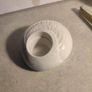 Belleek Living Porcelain Sand wave Ivory Tealight Votive Candle Holders x2 NO BOX. Image 6