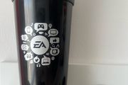 EA mug, badge holder and pen