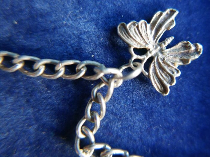 Vintage Sterling Silver 925 Charm Bracelet length 8" - 9,3g