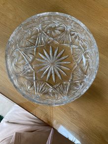 Violetta large crystal bowl