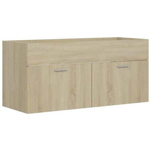 Sink Cabinet with Built-in Basin Sonoma Oak Chipboard