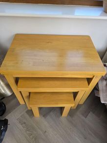 Nest of tables solid wood