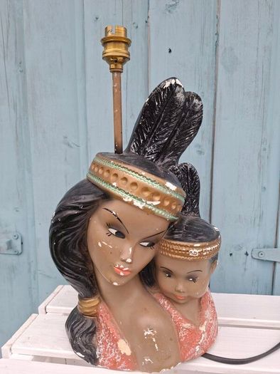 Midcentury Chalk Lamp