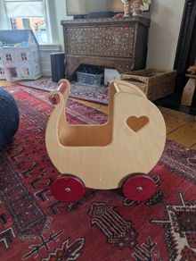Wooden Doll's Pram