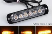4pcs 12/24v  truck LED lights, 6SMD grille light strips, car lights, trailer lights, amber