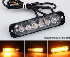 4pcs 12/24v  truck LED lights, 6SMD grille light strips, car lights, trailer lights, amber