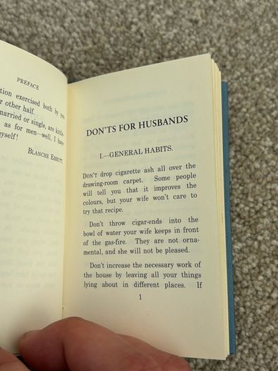 Pocket sized Guide Don'ts for Husbands Book