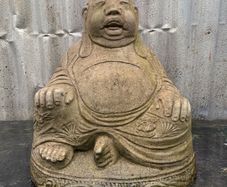 Reconstituted stone Buddha garden statue