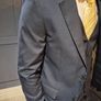 Mens River Island navy suit. Image 4