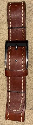 Solid Leather Trouser Belt,Long-123Cm