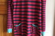 Marks and Spencer Indigo girls multi stripe long sleeve jumper dress age 6/7yrs