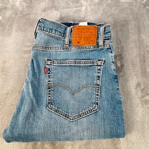 Levis 502 Premium Mens Jeans Blue W38 L31 Straight - Stretch Denim- Big E