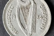 Ireland 1934 3d Three pence coin
