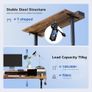 Electric Standing Desk with Drawers 120 x 60 cm, Stable Sit-Stand Desk with Memory Control Image 3