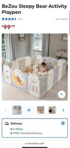 BeZou Sleepy Bear Activity Playpen