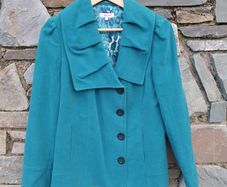 Per Una teal womens jacket size 14