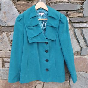 Per Una teal womens jacket size 14