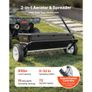 Tow Behind Lawn Spreader with Aeration Spikes, 0.81m Spreading Width, Broadcast Spreader with Universal Hitch, Garden Seeder & Soil Aerator with 100lbs Capacity & 10 in Tires for ATVs UTVs Image 5