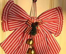 Large Hand Crafted Christmas Door Bow | Made to order