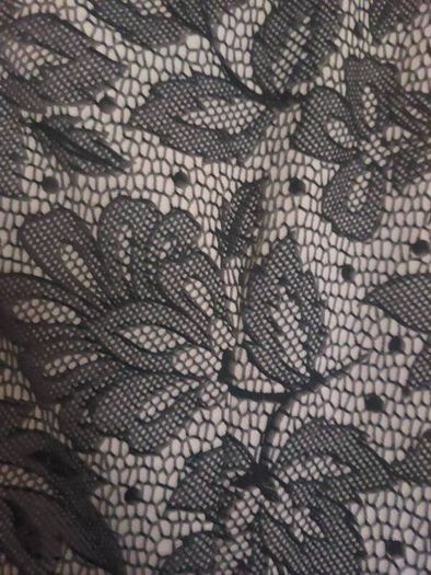 Joanna Hope black and ivory lace peplum dress (free post)