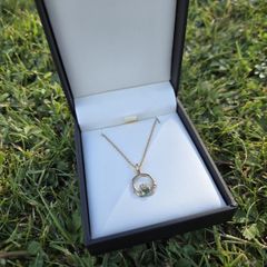 9ct Yellow Gold Claddagh Pendant & Chain