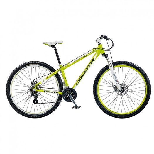 18" Coyote Freeway Gents Alloy FS Disc 29er, 21 Speed, Green/White