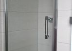 Brand new, sleek, modern shower door