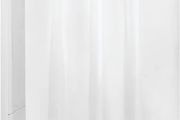 Shower Curtain with Magnetic Hem, Long Shower Curtain Made of Mould PEVA, Stylish and Water Repellent Shower Liner for Bathroom, Frost White, 183 x 183 cm (FREE POSTAGE)