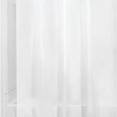 Shower Curtain with Magnetic Hem, Long Shower Curtain Made of Mould PEVA, Stylish and Water Repellent Shower Liner for Bathroom, Frost White, 183 x 183 cm (FREE POSTAGE)