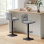 2 x grey bar stools thick padding  FREE DELIVERY Image 2