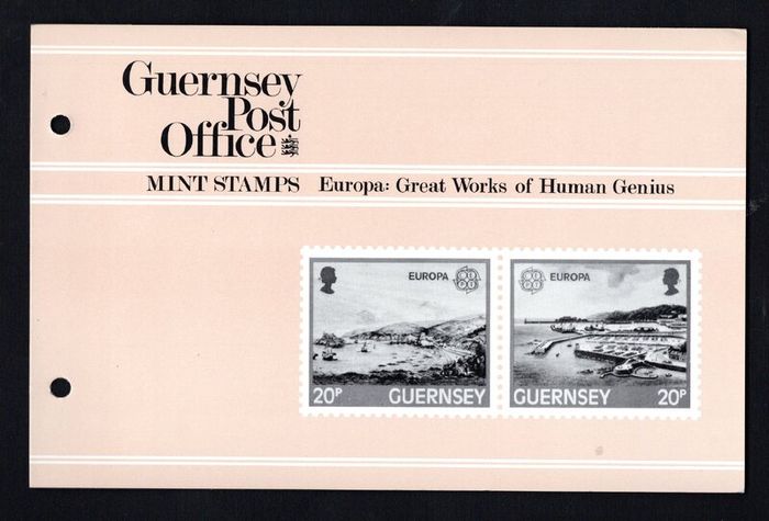 1983 Guernsey Europa Great Works of Human Genius Commemorative Stamps Presentation Pack