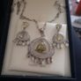 Sterling Silver Necklace and Earrings set Image 3