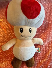 Large Toad Plush Toy Super Mario Bros 30cm