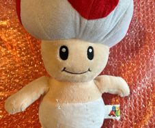 Large Toad Plush Toy Super Mario Bros 30cm