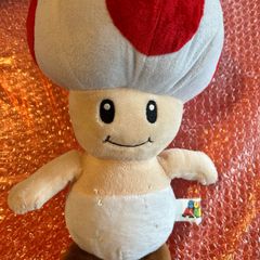 Large Toad Plush Toy Super Mario Bros 30cm