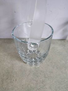 Vintage Duisk  glass ice bucket