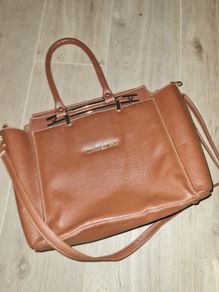 Tan brown michael kors large bag