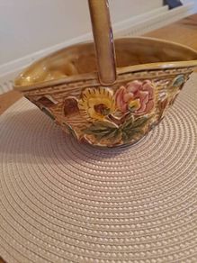 H J Wood Indian Tree posy basket