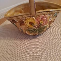 H J Wood Indian Tree posy basket