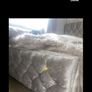 Crushed velvet double bed with studs Image 2