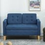 2-Seater Storage Sofa with Button Tufting, Image 2